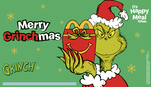 A Roma nel ristorante McDonald’s di Frattocchie arriva il Natale del Grinch