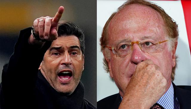 Paulo Fonseca - Paolo Scaroni (foto Lapresse)