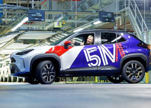 Toyota 5 milioni di veicoli prodotti in Francia: un traguardo economico e industriale