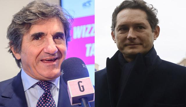 Urbano Cairo - John Elkann (foto Lapresse)