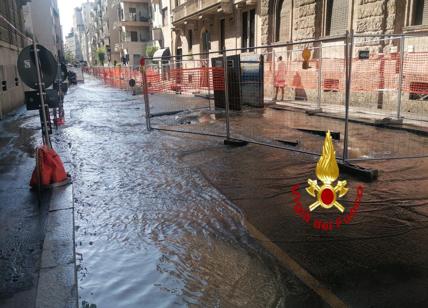 Milano, allagamento in zona Tribunale: 400 famiglie senza acqua