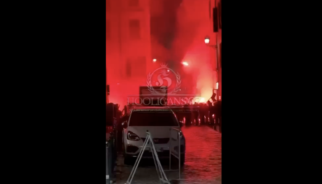 Roma, scontri tra i tifosi di Lazio e Real Sociedad | video