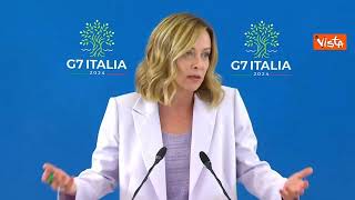 G7, Meloni: "Sull'aborto Ã¨ stata fatta una polemica del tutto artefatta"