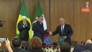 Mattarella in Brasile, firmati gli accordi di collaborazione su sostenibilitÃ  e ricerca