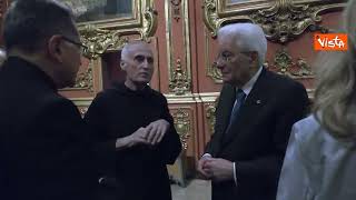 Il Presidente Mattarella visita il Monastero di San Benedetto a Rio de Janeiro