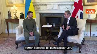Il Presidente dell'Ucraina Zelesky incontra a Londra il primo ministro inglese Starmer
