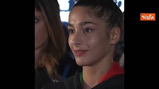 Olimpiadi Parigi, festa per Sofia Raffaeli a CasaItalia per il suo bronzo nella ginnastica ritmica