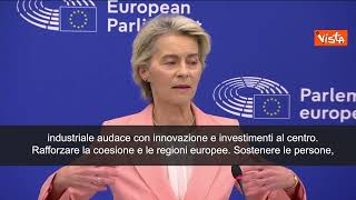 Von der Leyen: "Seguiamo Draghi, Collegio impegnato su competitivitÃ "