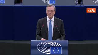 Draghi: "In ansia per futuro Europa, rischiamo di essere meno liberi di scegliere nostro destino"