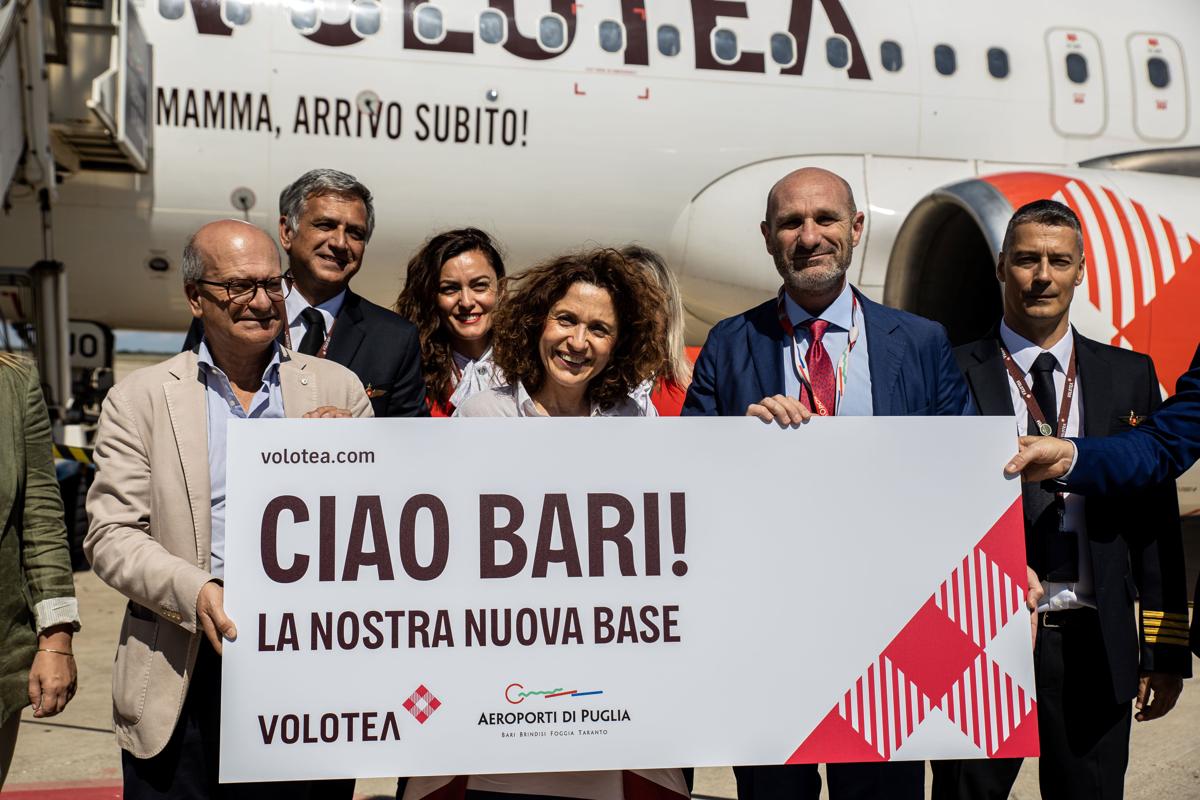 Volotea inaugurazione base Bari