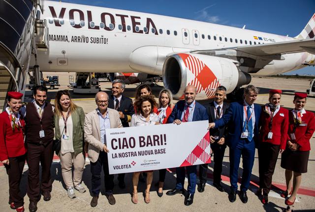 AdP, Volotea inaugura nuova base operativa a Bari