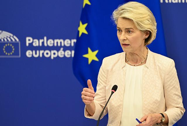 VON DER LEYEN RIELETTA PRESIDENTE DELLA COMMISSIONE UE