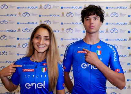 #WeAreinPuglia sulla maglia azzurra della Nazionale Italiana Ciclismo