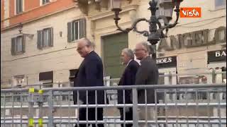 Il sindaco di Roma Gualtieri a Fontana di Trevi per inaugurare passerella panoramica per i lavori