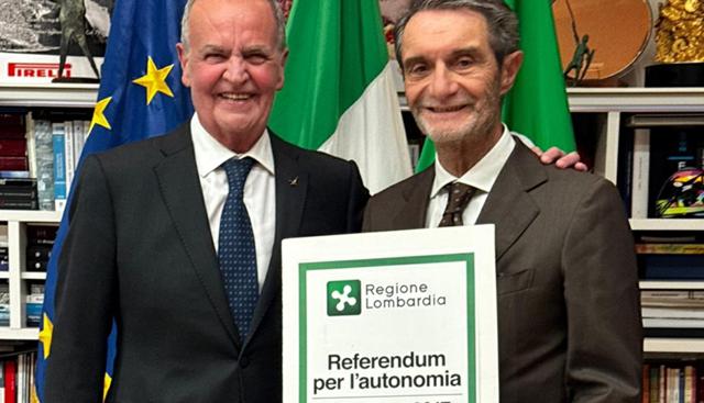 "Autonomia, ghe sem ": Calderoli e Fontana firmano le pre-intese a Palazzo Lombardia