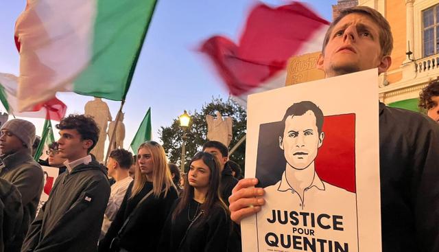 Roma in piazza per Quentin, Giubilei (Nazione Futura): "Qui senza bandiere, in democrazia non c'è spazio per la violenza come accaduto in Francia"