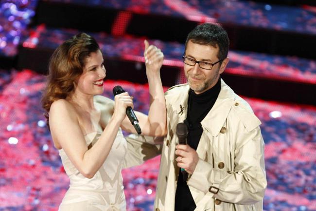 Laetitia Casta e Fabio Fazio 0